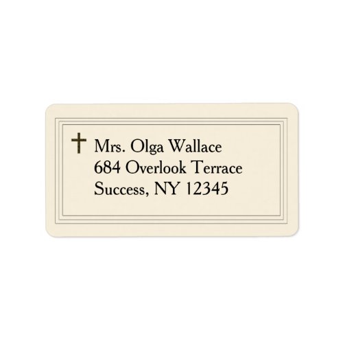 Sympathy Acknowledgement Return Address Labels 