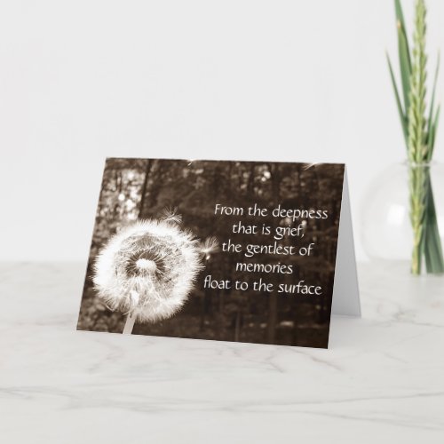 Sympathy and comfort card
