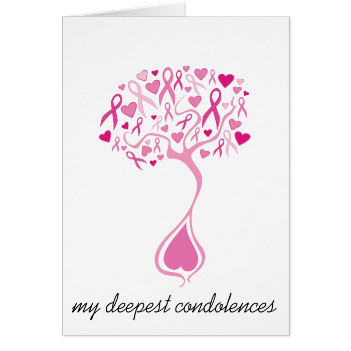 Sympathy/Bereavement Card for Breast Cancer