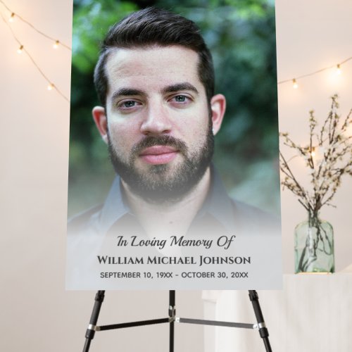 Sympathy Bereavement Funeral Memorial Custom Photo