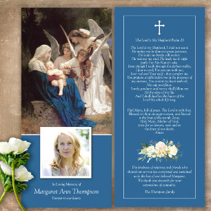 Sympathy Blessed Mary Funeral Thank You Card
