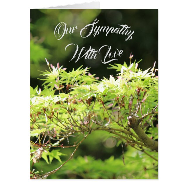 Sympathy Botanical Floral (Big 18 x 24) Card (Front)