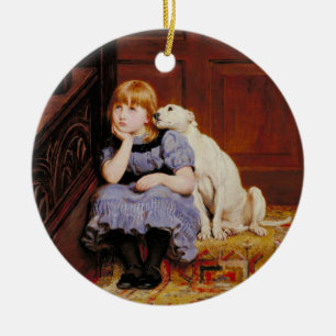 Sympathy (by Briton Riviere) Ceramic Ornament