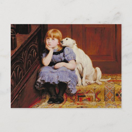 Sympathy by Briton Riviere Postcard