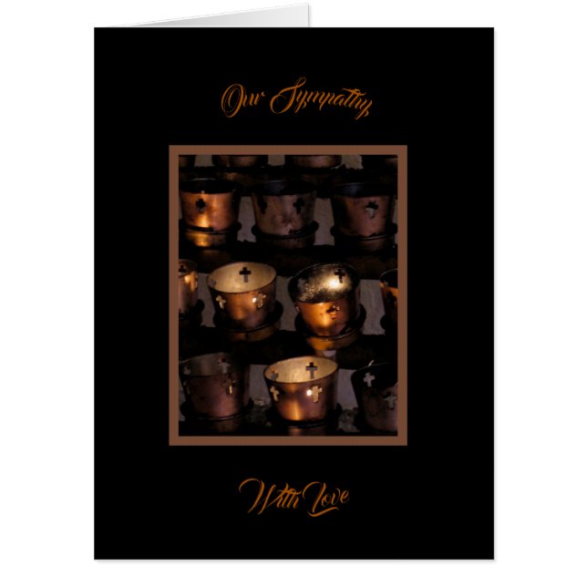 Sympathy Candles (Big 18 x 24) Card (Front)