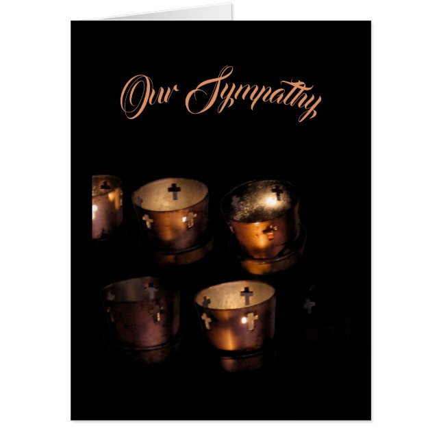 Sympathy Candles (Big 18 x 24) Card (Front)