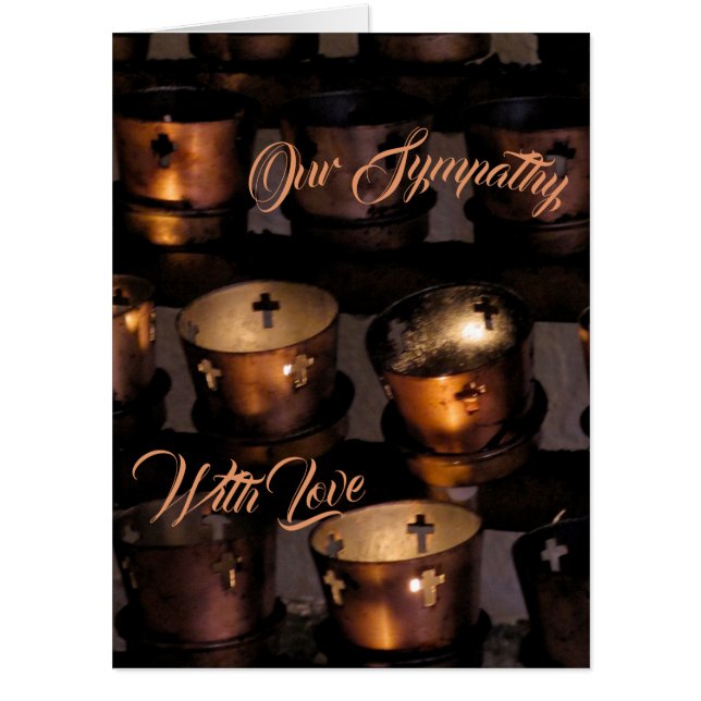 Sympathy Candles (Big 18 x 24) Card (Front)