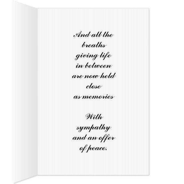 Sympathy Card (Inside (Right))