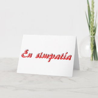 Sympathy card
