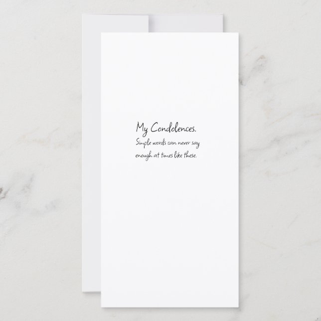 Sympathy Card (Back)