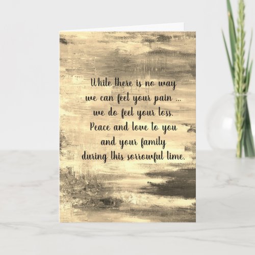 sympathy card by dalDesignNZ