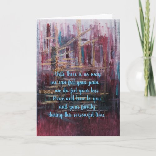 Sympathy card by dalDesignNZ