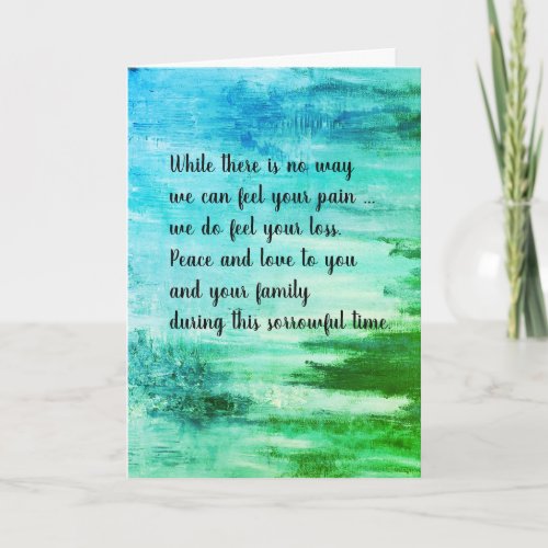 sympathy card by dalDesignNZ