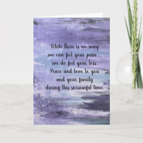 sympathy card by dalDesignNZ