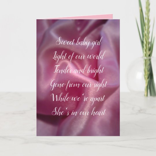 Sympathy Card for Loss of a Baby Girl