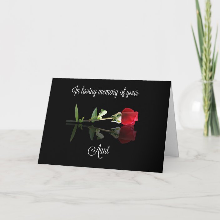 Sympathy Card for Loss of Aunt | Zazzle.com