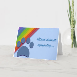 Sympathy card for loss of dog