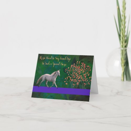 Sympathy Card for Loss of Horse