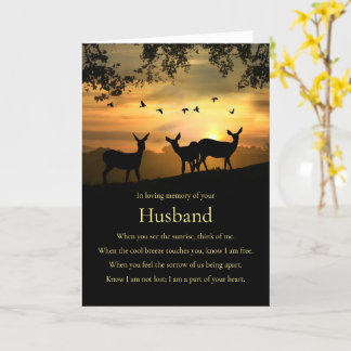Sympathy Card for Loss of Husband Spiritual Poem