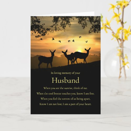 Sympathy Card for Loss of Husband Spiritual Poem