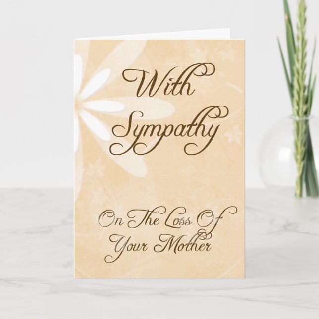 Sympathy Card for Loss of Mother (Front)