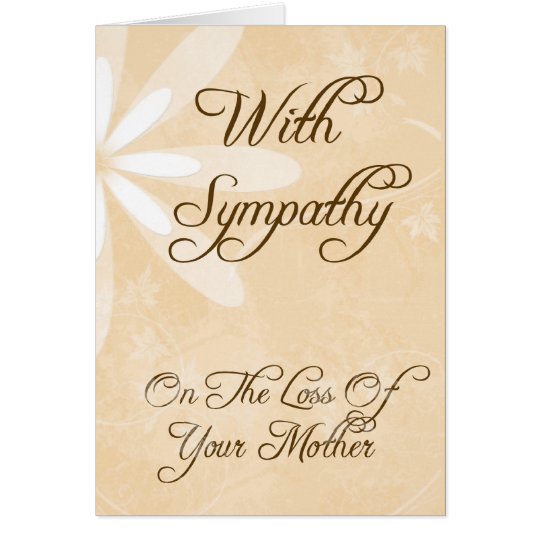 Sympathy Card For Loss Of Mother 