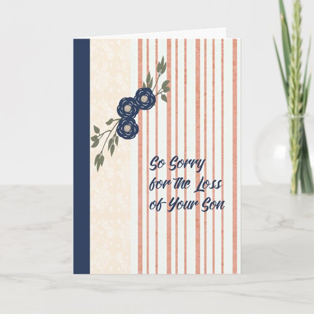 Sympathy Card for Loss of Son (Front)