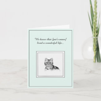 Sympathy Card for Pet Cat