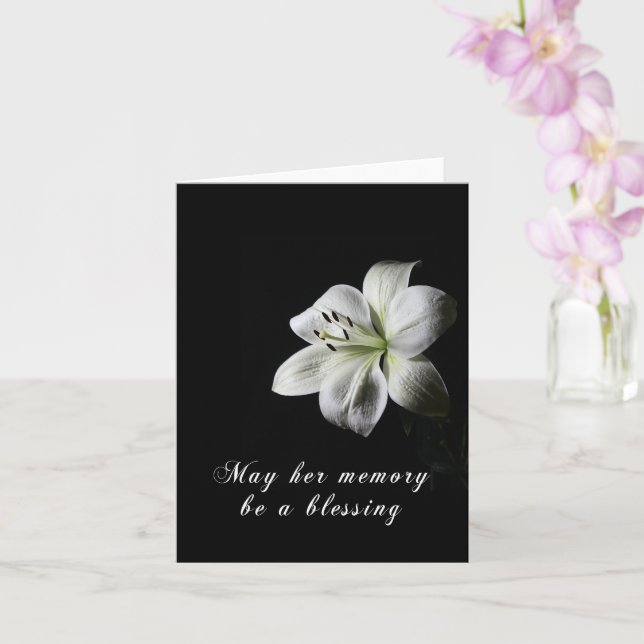 Sympathy Card for Woman (Orchid)