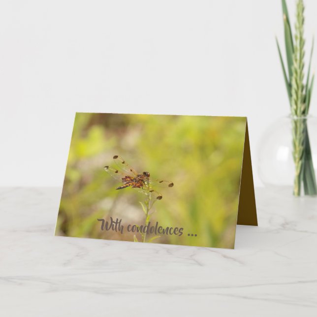 Sympathy card - Forever with you (dragonfly) (Front)