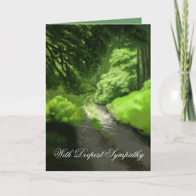 Sympathy Card from Us: Mother Forest Scene (Front)