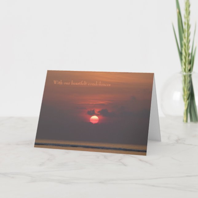 Sympathy Card - Heartfelt condolences (Front)