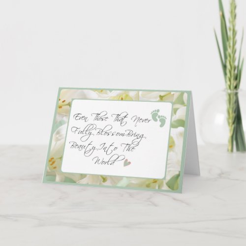 Sympathy Card Loss of BabyMiscarriageStillbirth