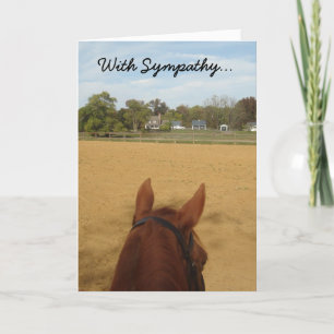 Sympathy Card -- Loss of Horse