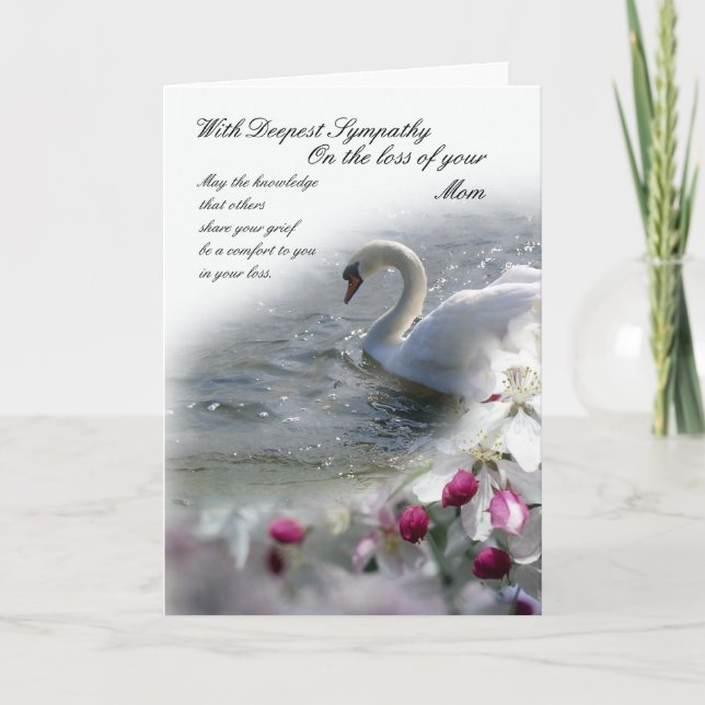 Sympathy card loss of Mom (Front)