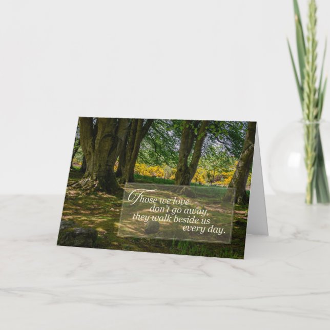 Sympathy Card | Serene Forest Glade Greeting Card (Front)