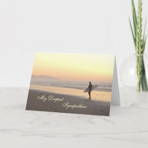 Sympathy card: Surfer Card