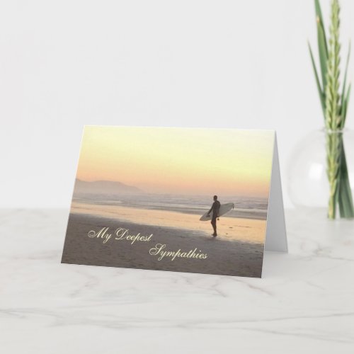 Sympathy card Surfer Card