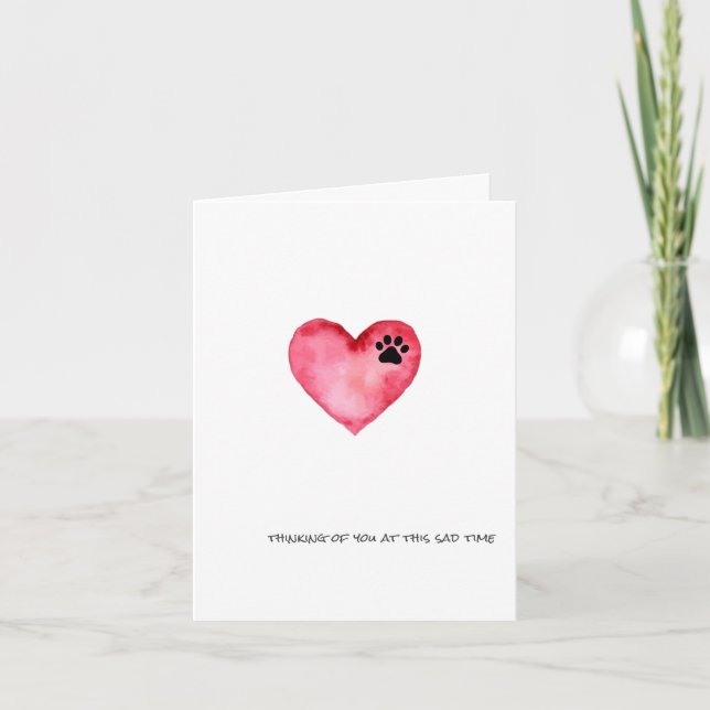 Sympathy Card  - Thinking of You at This Sad Time (Front)