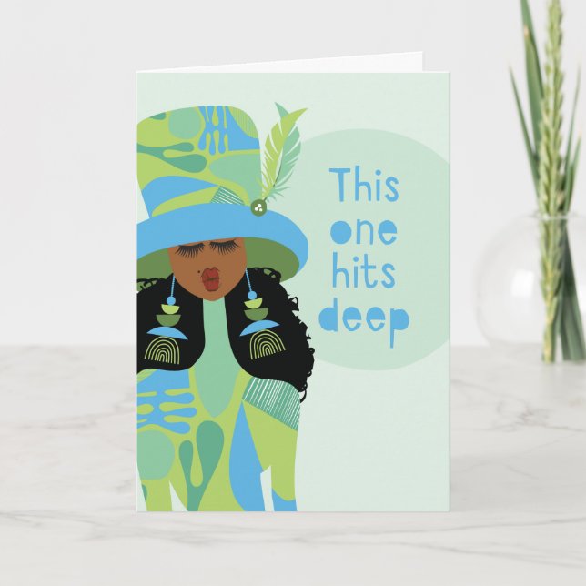 Sympathy Card - This one hits deep (Front)