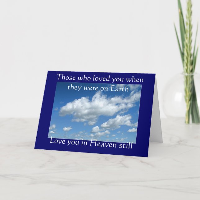 Sympathy card: (Those who loved you) Card (Front)