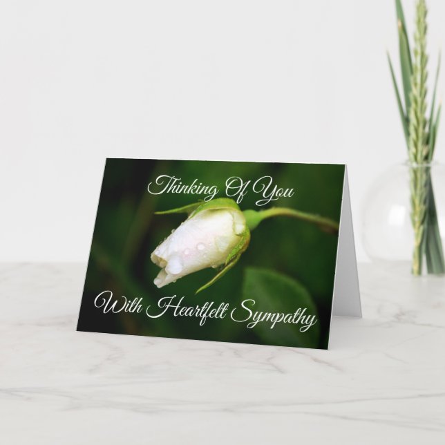 Sympathy Card With Bible Scripture (Front)