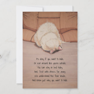 Sympathy card with poem: I'll Be There for You