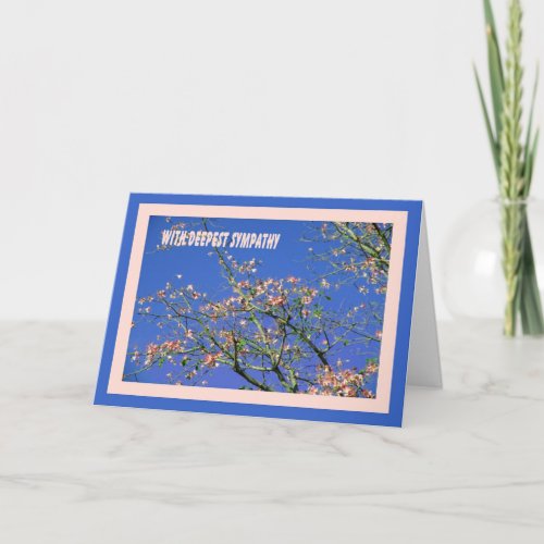Sympathy Card with Tree Blossoms