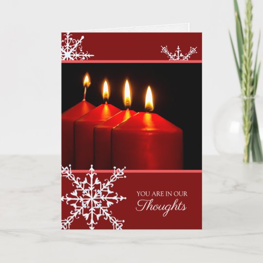 Sympathy Cards Christmas Candles