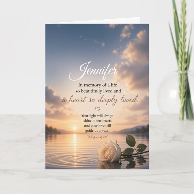 Sympathy Cards Personalized (Front)