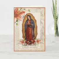 Sympathy Catholic  Mass Offering Guadalupe Mary
