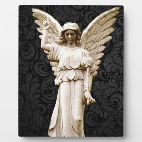 sympathy cemetery memorial Grief Gothic Angel Plaque