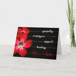 Sympathy, Compassion....Your Gifts Mattered! Thank Letterpress Thank You Card