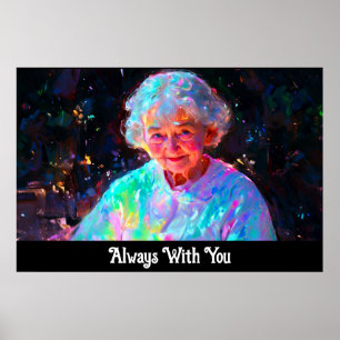 *~* Sympathy Condolence - Celestial Loving Grandma Poster